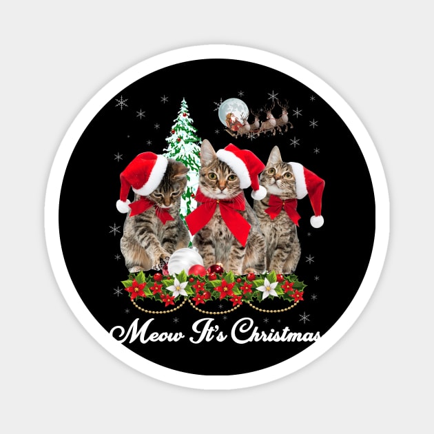 Meow It's Christmas Magnet by schaefersialice